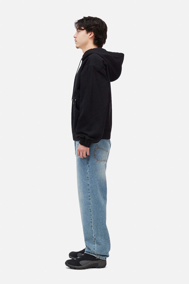 Dime Dime Hooded Denim Jacket (Mens) | Black