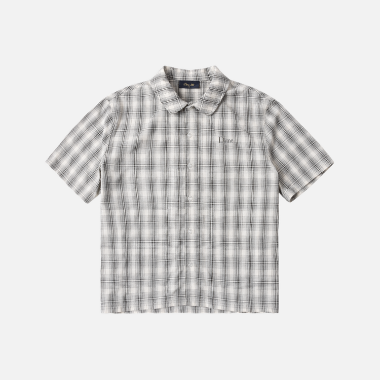 Dime Dime Plaid Button Up Shirt (Mens) | Gray