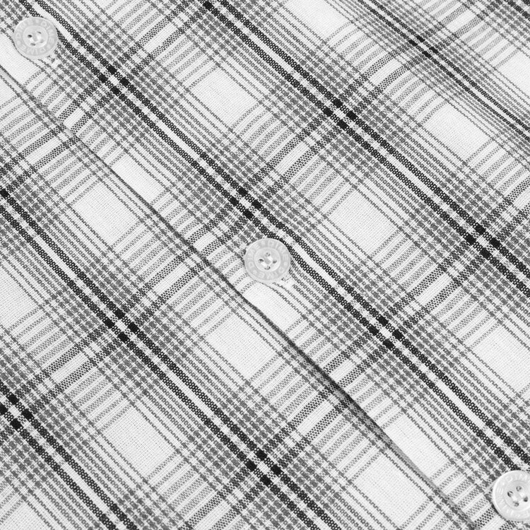 Dime Dime Plaid Button Up Shirt (Mens) | Gray