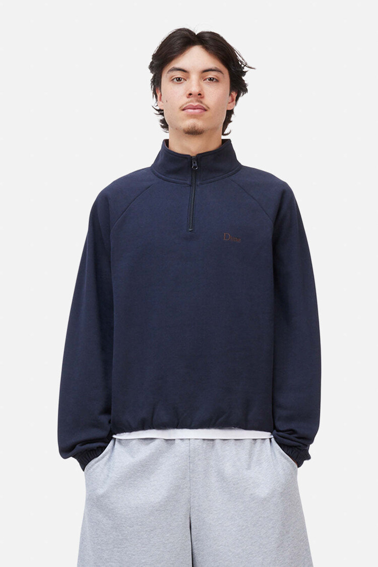 Dime Dime Classic Terry Quarter Zip (Mens) | Navy