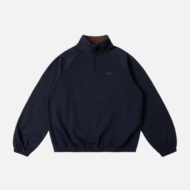 Dime Dime Classic Terry Quarter Zip (Mens) | Navy