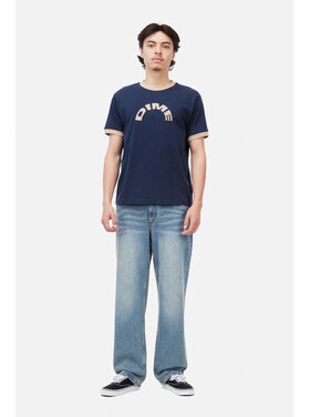 Dime Dime Arch Ringer T-Shirt (Mens) | Navy