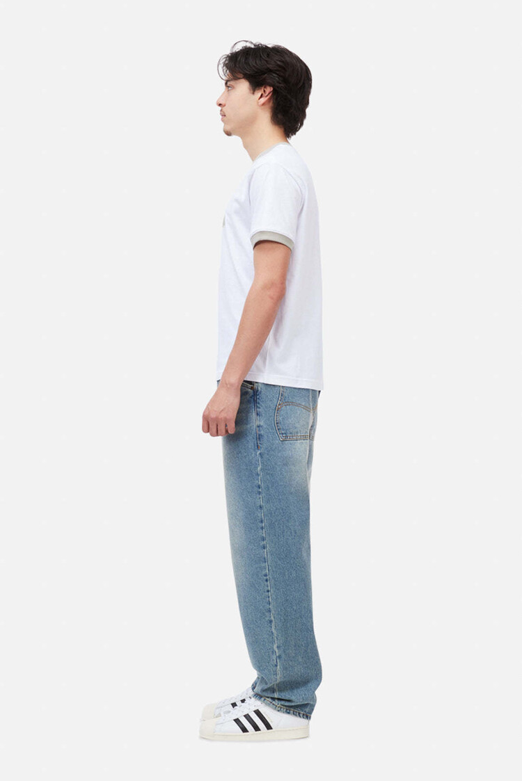 Dime Dime Arch Ringer T-Shirt (Mens) | White