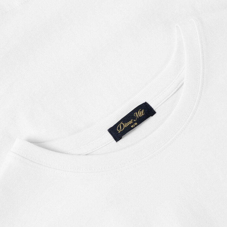 Dime Dime Classic Small Logo T-Shirt (Mens) | White