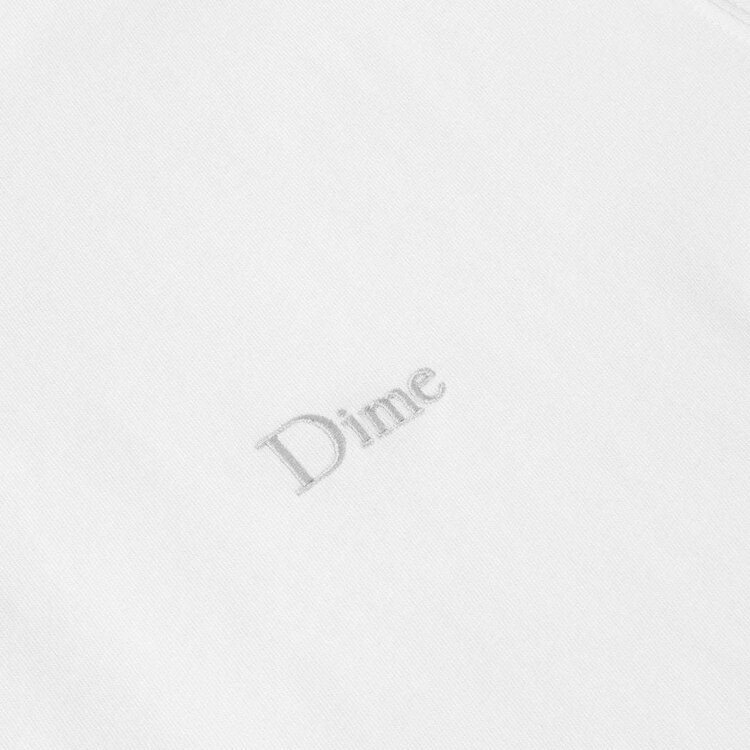 Dime Dime Classic Small Logo T-Shirt (Mens) | White