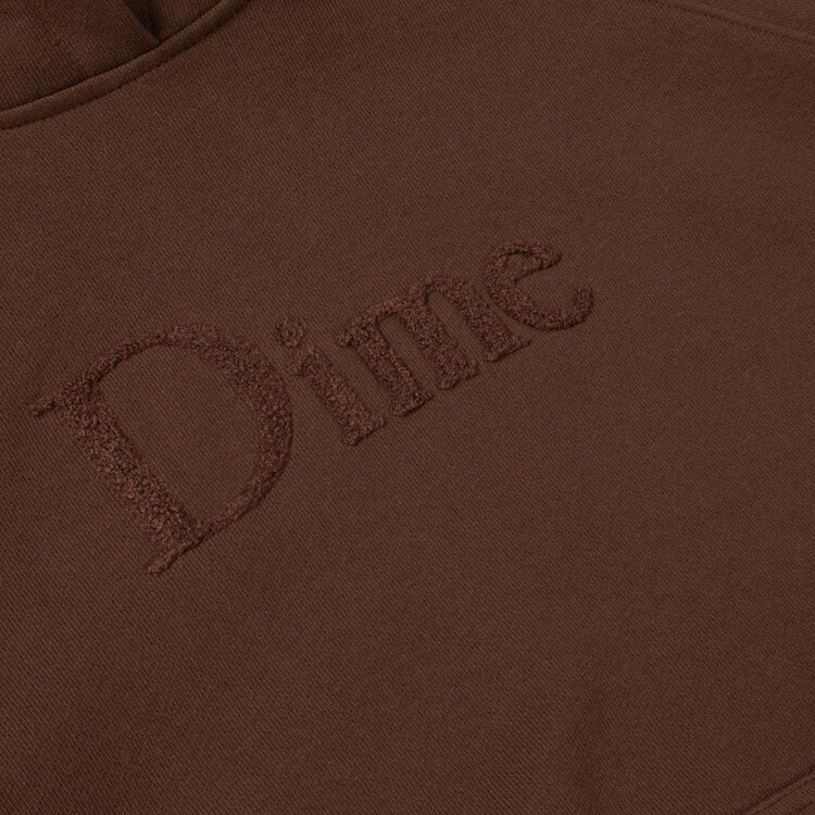 Dime Dime Classic Logo Hoodie (Mens) | Dark Brown