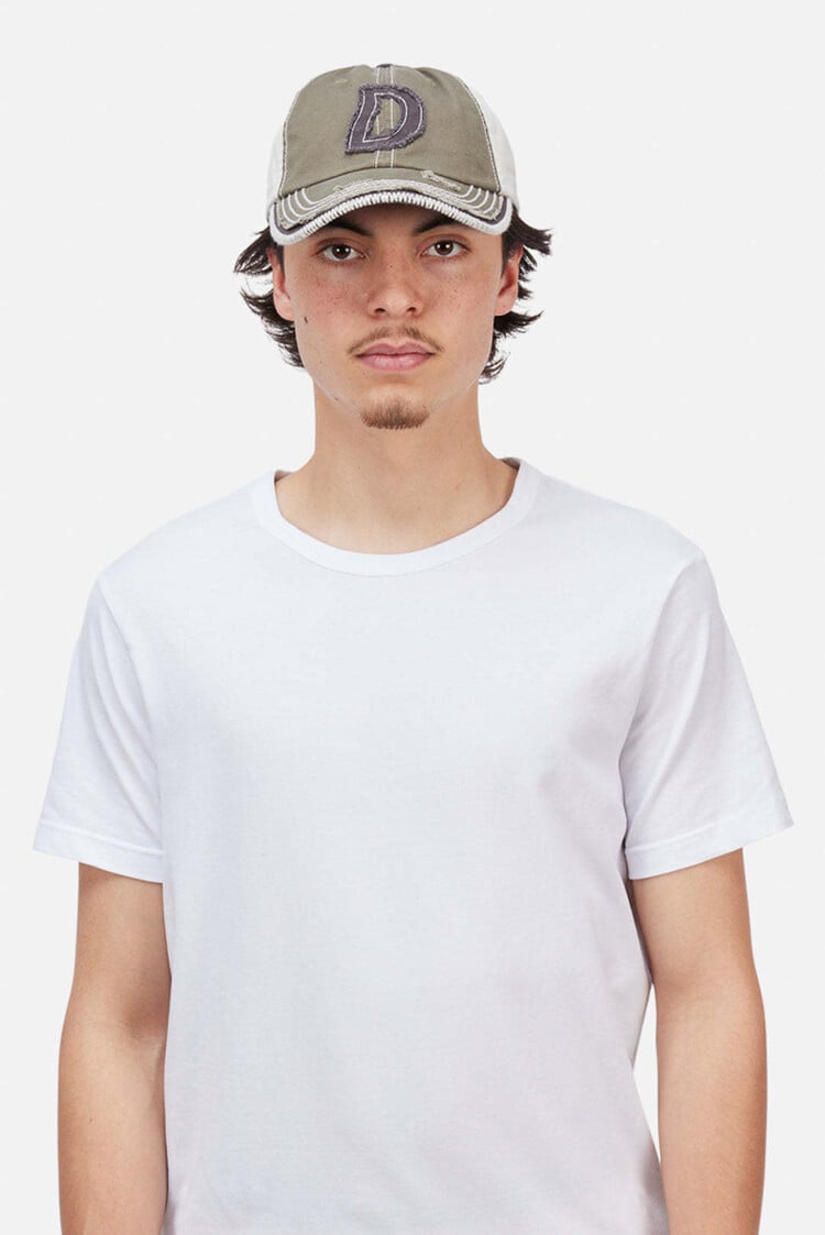Dime Dime Wavy D Low Pro Cap (Unisex) | Military