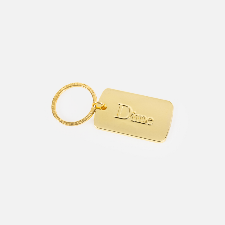 Dime Dime Classic Keychain | Gold