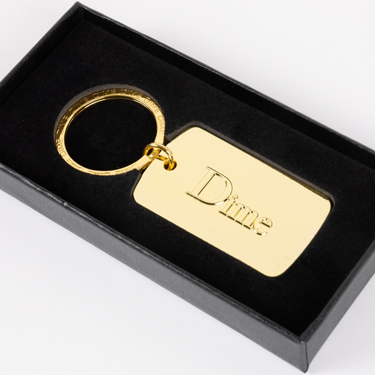 Dime Dime Classic Keychain | Gold