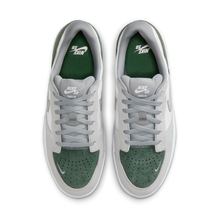 Nike SB Nike Sb Force 58 (Unisex) | White/Flat Silver-Fir