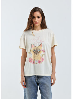 Girl Dangerous Girl Dangerous She's The Cat's Meow Os Tee | Off White