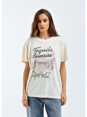 Girl Dangerous Girl Dangerous Tequila Sunrise Oversized Tee | Off White