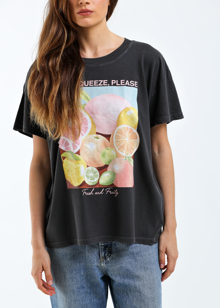 Girl Dangerous Girl Dangerous Main Squeeze Oversized Tee | Vintage Black