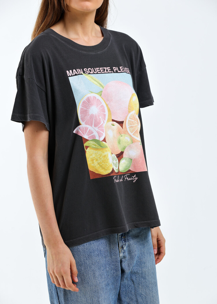 Girl Dangerous Girl Dangerous Main Squeeze Oversized Tee | Vintage Black