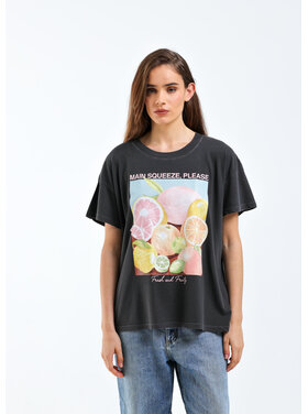Girl Dangerous Girl Dangerous Main Squeeze Oversized Tee | Vintage Black