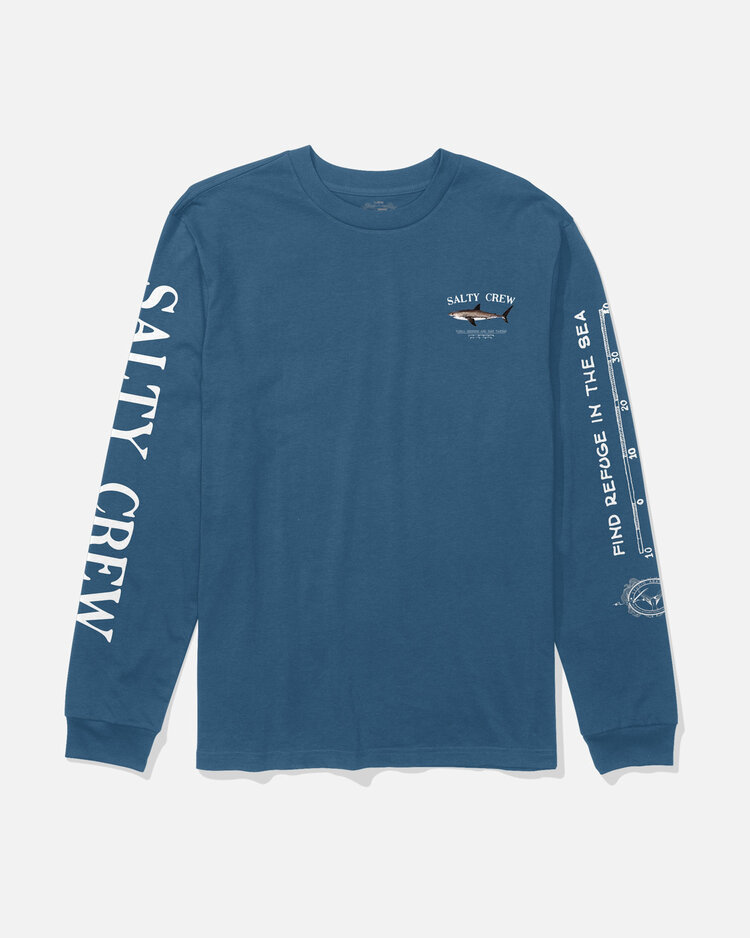 Salty Crew Salty Crew Bruce Ls Tee (Mens) | Cast Blue