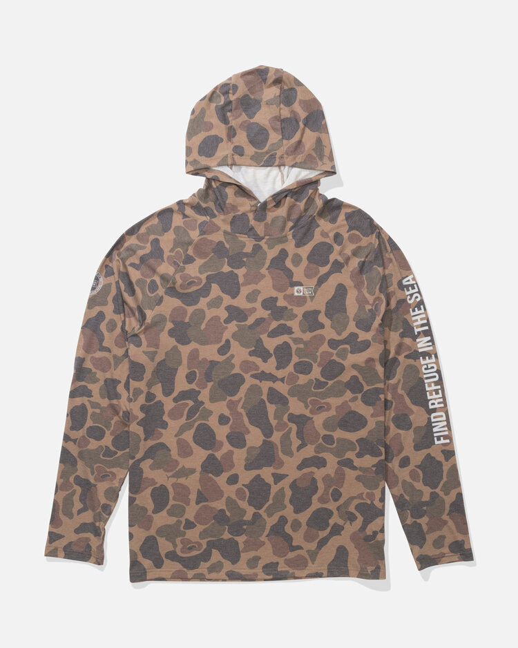 Salty Crew Salty Crew Mariner Lite Uv Hood (Mens) | Tan Camo