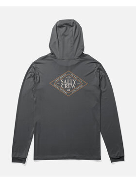 Salty Crew Salty Crew Iconic Hood Sunshirt (Mens) | Charcoal