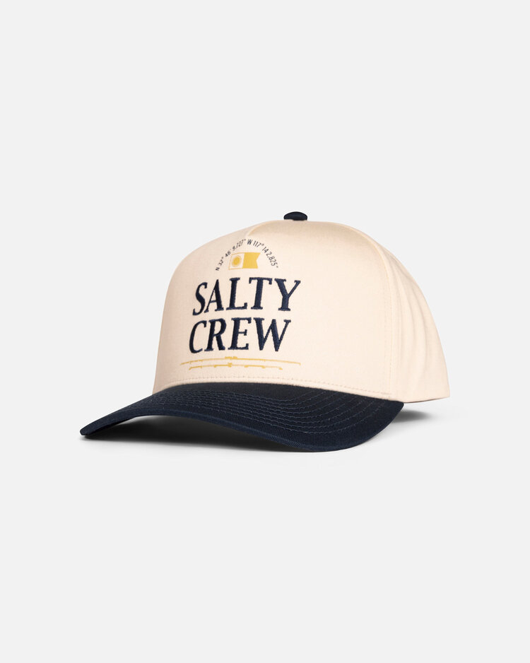 Salty Crew Salty Crew Coordinates Snapback (Mens) | Off White/Navy