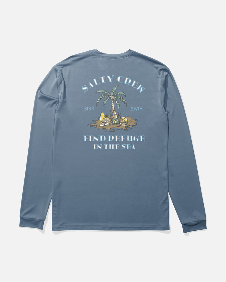 Salty Crew Salty Crew Deserted Boys Ls Sunshirt (Youth) | Captains Blue