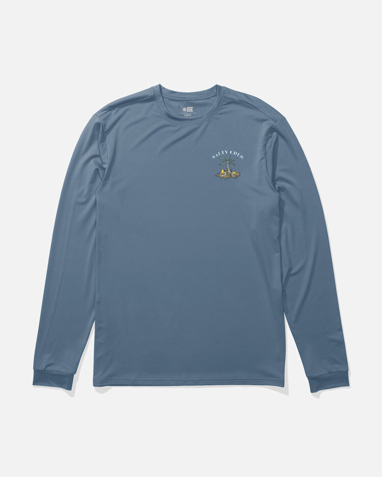 Salty Crew Salty Crew Deserted Boys Ls Sunshirt (Youth) | Captains Blue