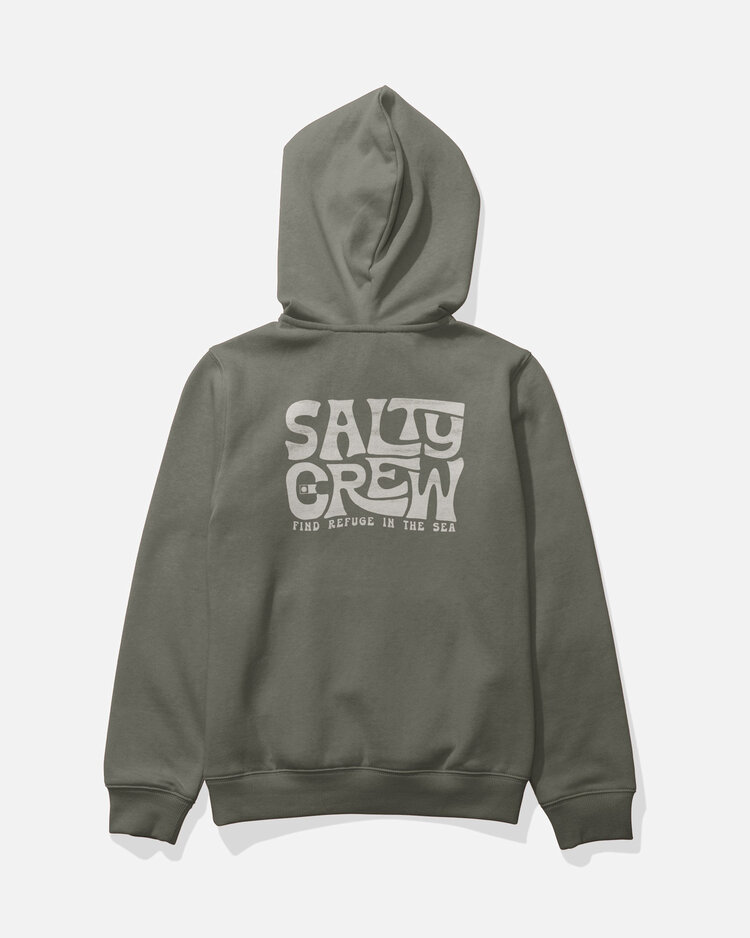 Salty Crew Salty Crew Freestyle Boys Fleece (Youth) | Dusty Olive