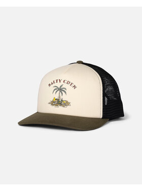 Salty Crew Salty Crew Good Times Boys Trucker (Youth) | Dark Olive