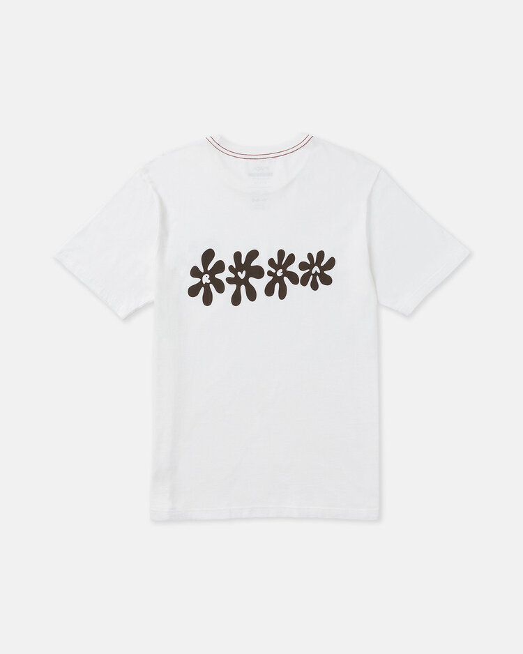 RVCA Rvca Bryce Bloom Ss (Mens) | Antique White