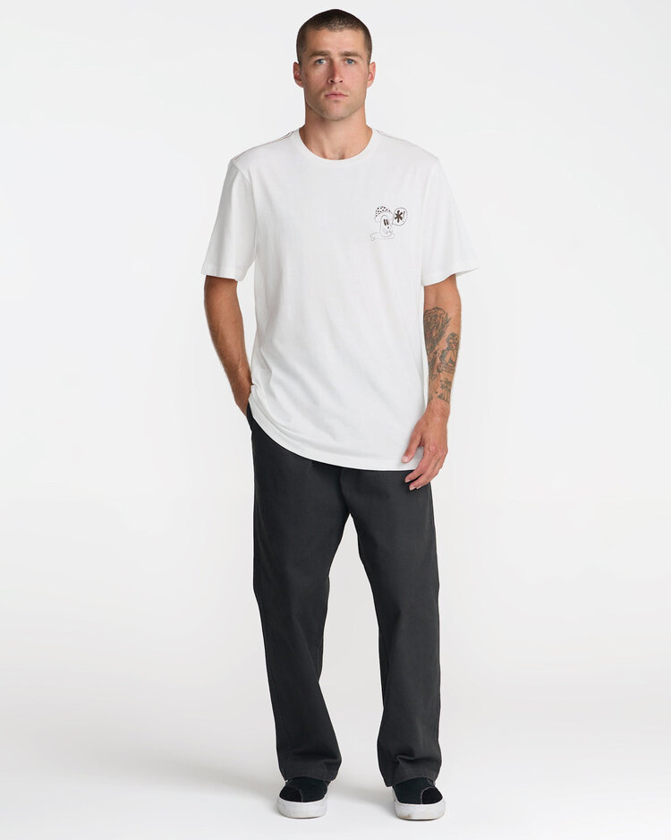 RVCA Rvca Bryce Bloom Ss (Mens) | Antique White