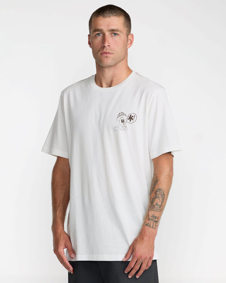 RVCA Rvca Bryce Bloom Ss (Mens) | Antique White