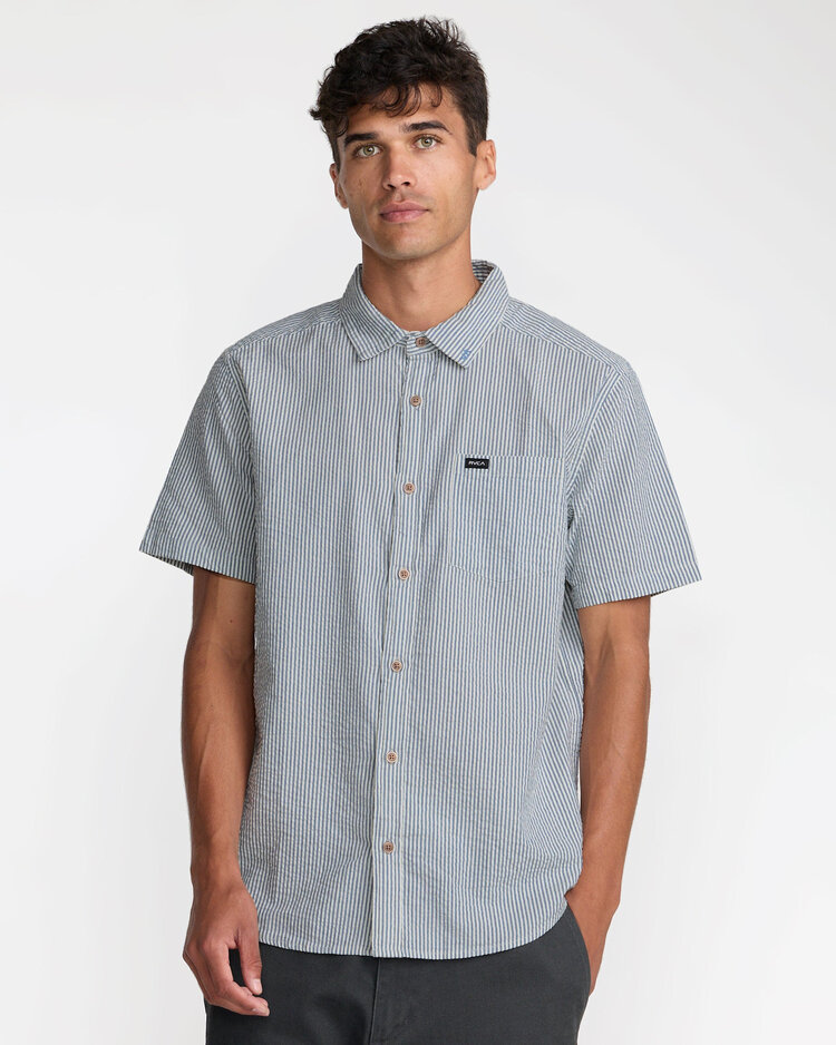 RVCA Rvca Thatll Do Seersucker (Mens) | Vintage Navy