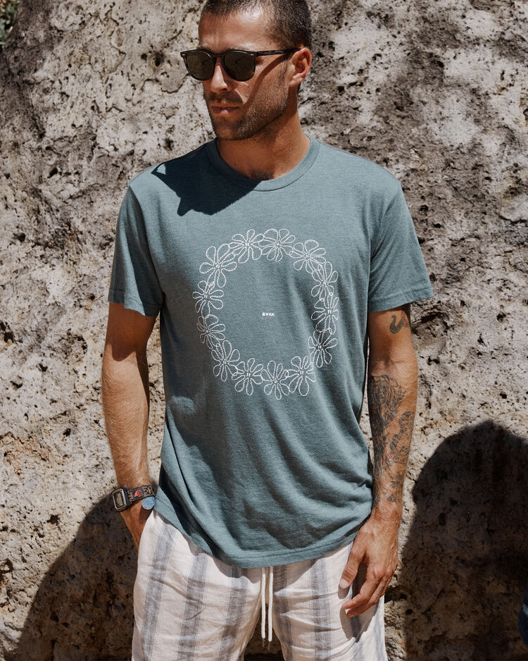 RVCA Rvca Bryce Lei Ss (Mens) | Balsam Green