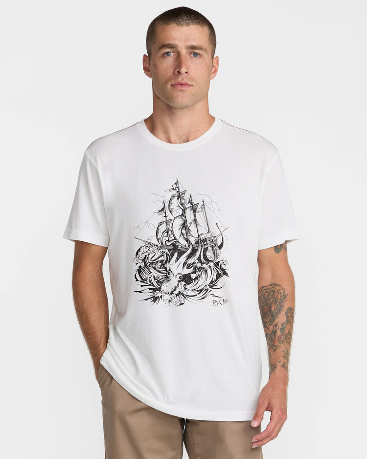 RVCA Rvca High Seas Ss (Mens) | Antique White