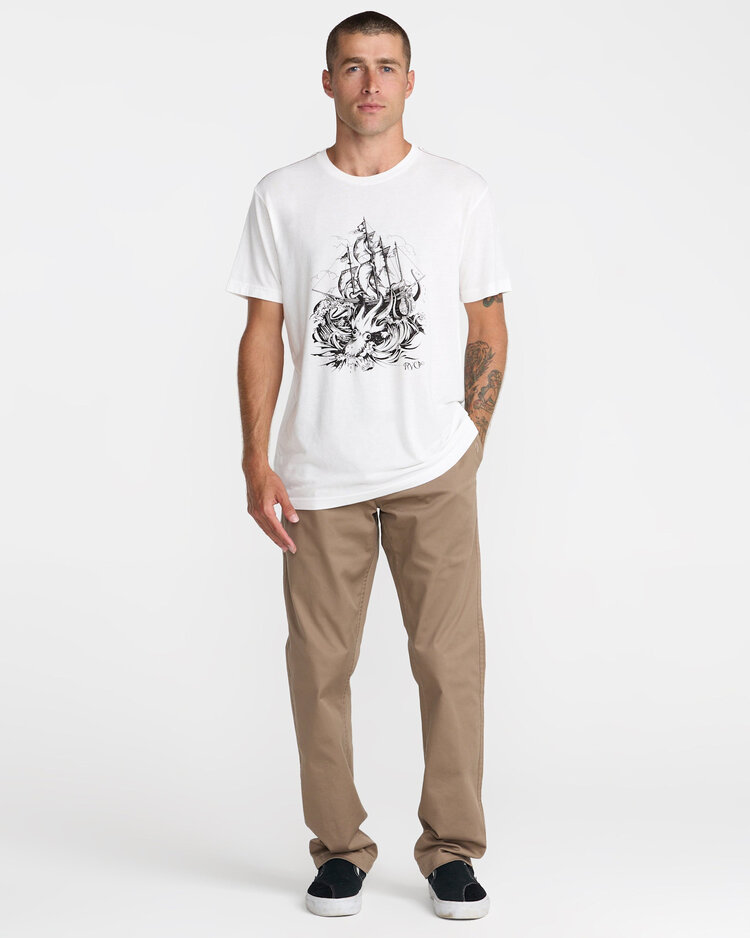 RVCA Rvca High Seas Ss (Mens) | Antique White