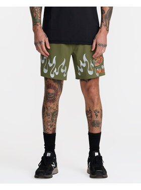 RVCA Rvca Yogger 2 In 1 Short 17 (Mens) | Army Green