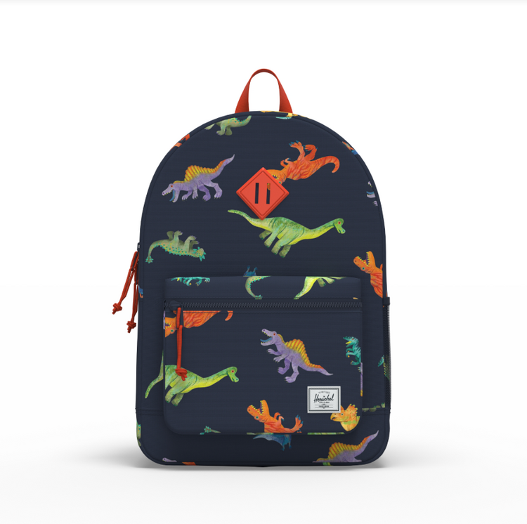 Herschel Herschel Heritage Backpack (Youth) | Watercolour Dinos Darkest Navy