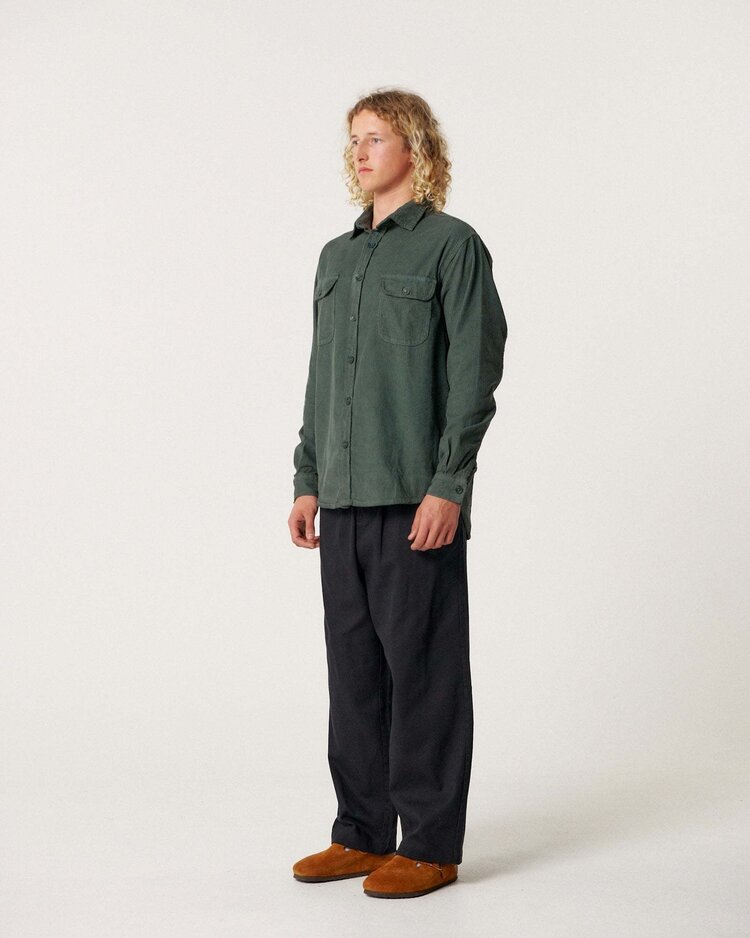 Critical Slide Society Critical Slide Lazy Boy Cord Shirt (Unisex) | Dusty Green