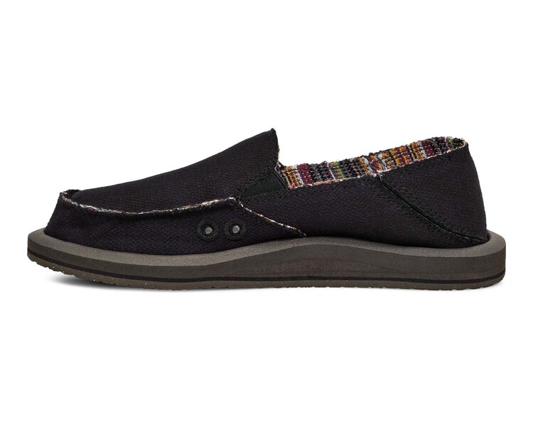 Sanuk Sanuk Donna Hemp 2 Tone (Womens) | Black