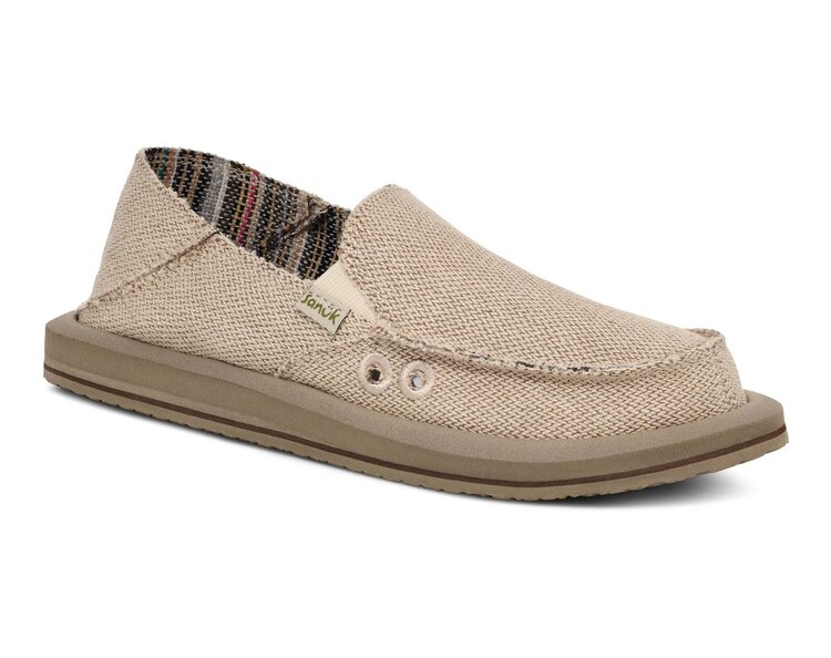 Sanuk Sanuk Donna Hemp 2 Tone (Womens) | Natural