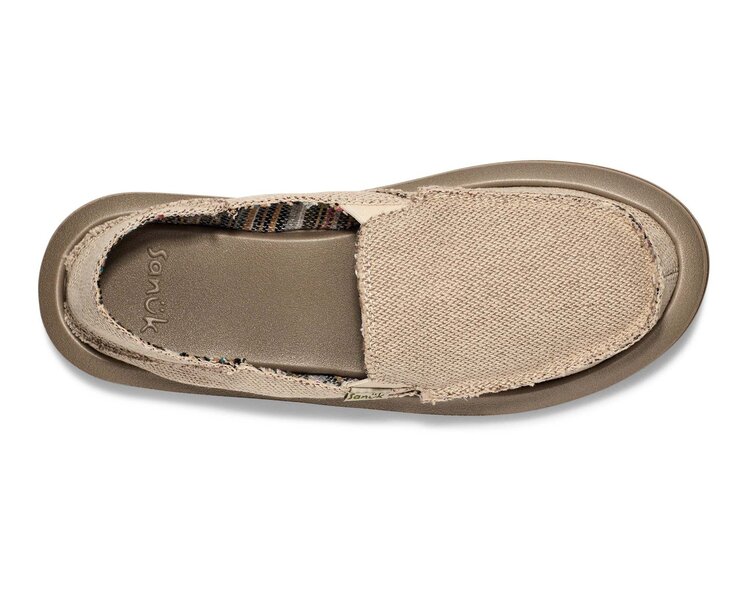 Sanuk Sanuk Donna Hemp 2 Tone (Womens) | Natural