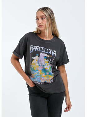Girl Dangerous Girl Dangerous Barcelona Boyfriend Tee | Vintage Black