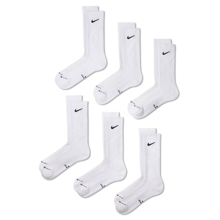 Nike SB Nike Sb Everyday Elevated Crew Sock-6Pk (Unisex) | White/Black