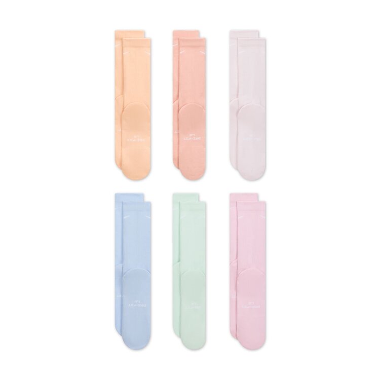 Nike SB Nike Sb Everyday Elevated Crew Sock-6Pk (Unisex) | Multi -Pastel