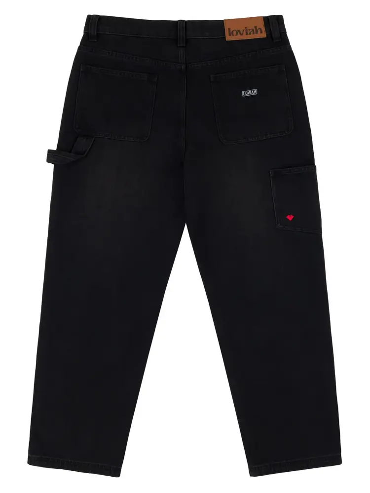 Loviah Loviah Work Denim Sand Blasted | Dirty Wash Black Fade 34