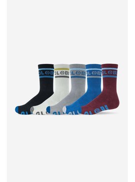 Globe Globe Tilt Hi Crew Sock 5 Pack (Mens) | Assorted