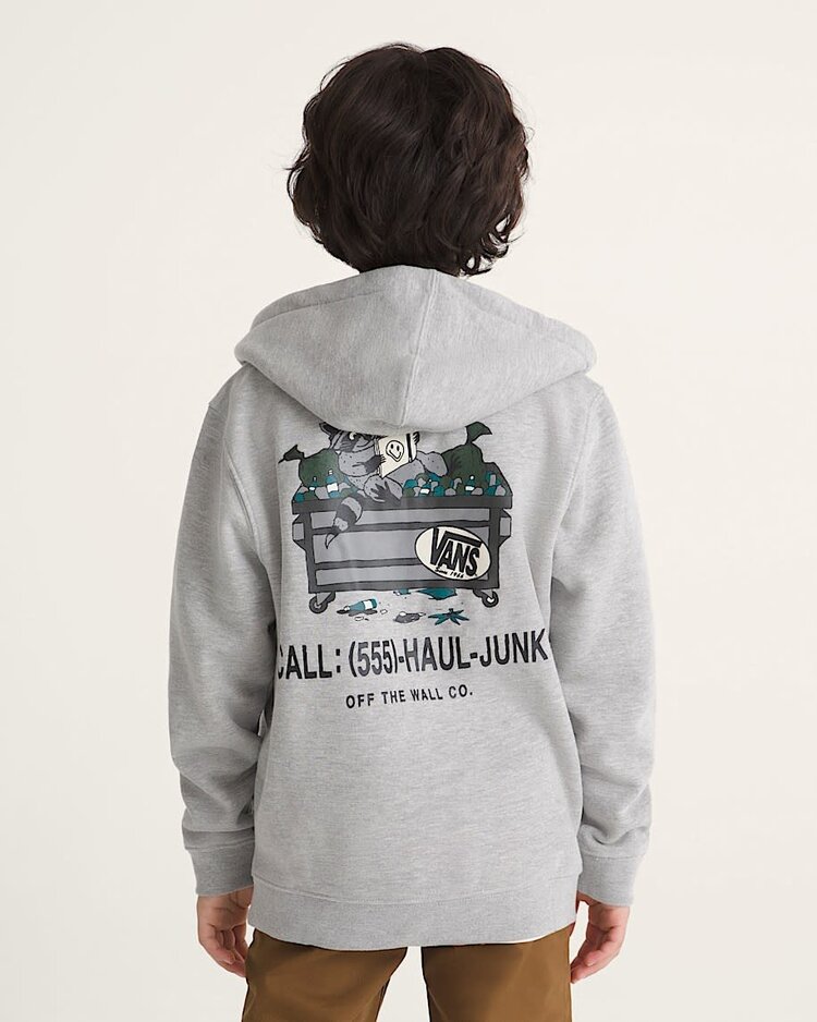 Vans Vans Dumpster Raccoon Full Zip (Youth) | Cement Heather