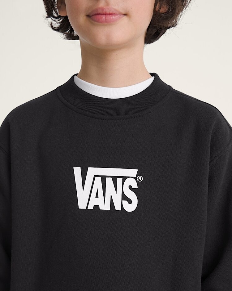 Vans Vans Stretch Logo Crew (Youth) | Black/White