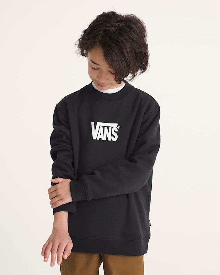 Vans Vans Stretch Logo Crew (Youth) | Black/White