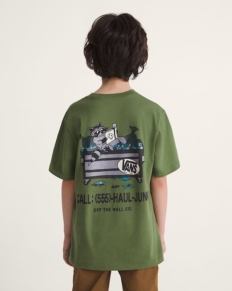 Vans Vans Dumpster Raccoon Ss Tee (Youth) | Green Balsam