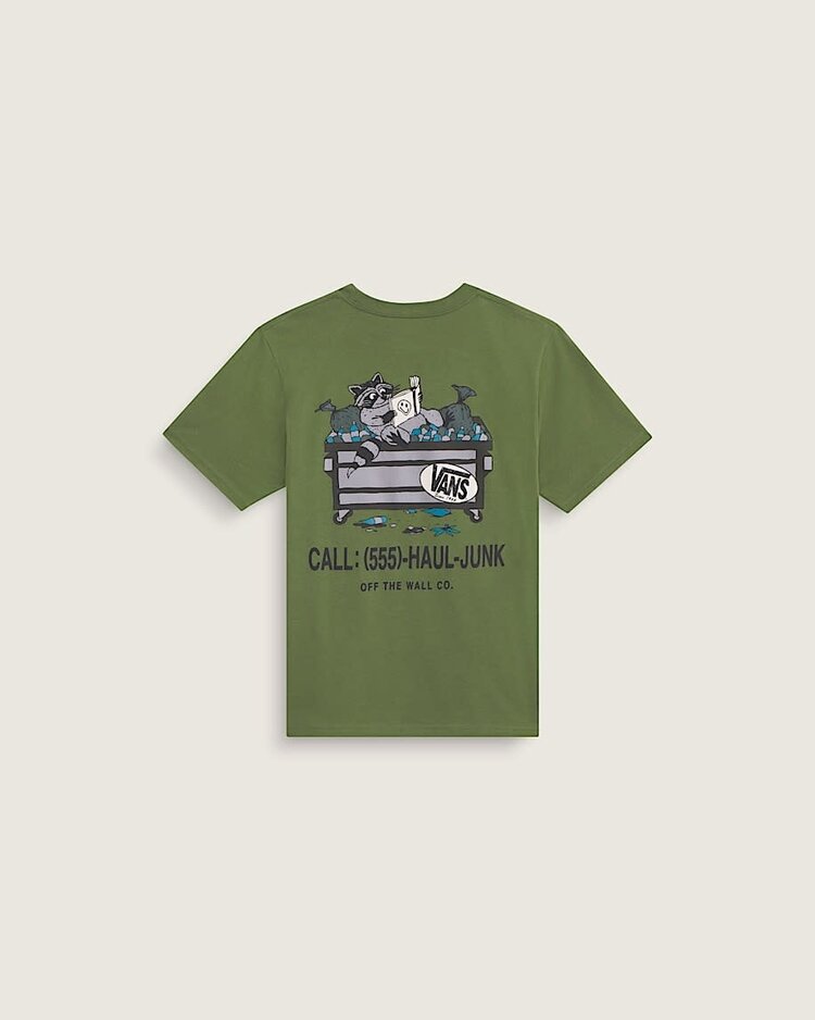 Vans Vans Dumpster Raccoon Ss Tee (Youth) | Green Balsam